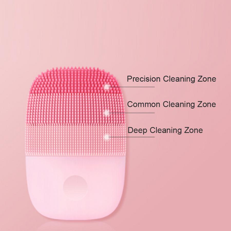 Изображение товара: Электрический массажный инструмент InFace для глубокой очистки лица, звуковой водонепроницаемый силиконовый очиститель кожи, уход за кожей