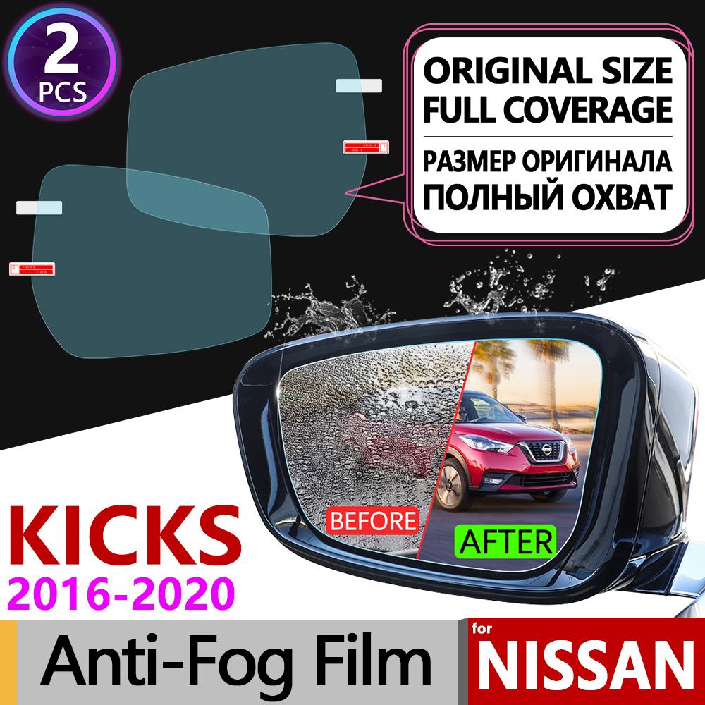 Изображение товара: Полноэкранная противотуманная пленка для Nissan Kicks, прозрачные противотуманные пленки для зеркала заднего вида, аксессуары, наклейки P15 2016 2017 2018 2019 2020