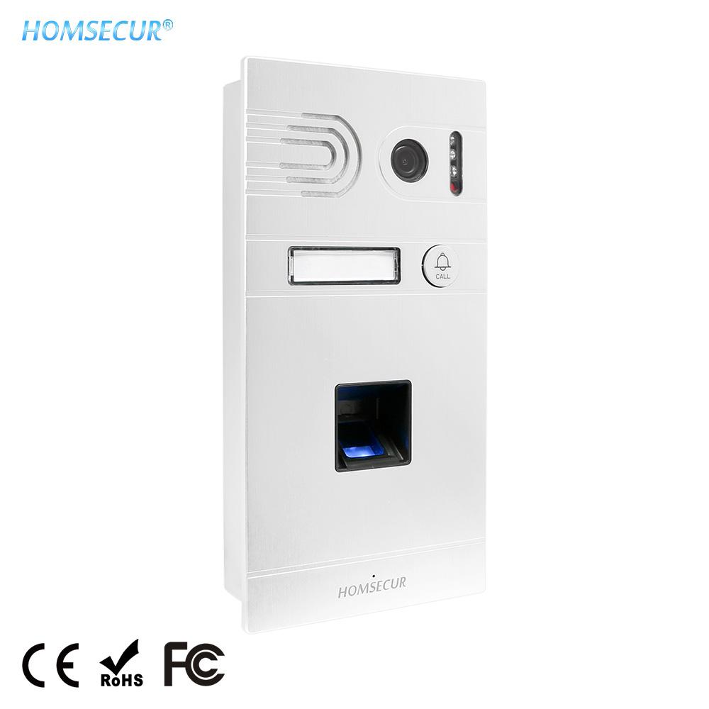 Изображение товара: HOMSECUR 1.3MP Silver BC061HD-S, 110 градусов, водонепроницаемый уличный блок камеры с отпечатком пальца для дверной телефонной системы серии HDK