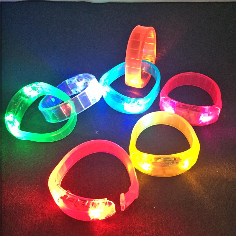 Изображение товара: Светящийся браслет, активированный голосом, светящийся браслет, вибрация, индукция, силиконовый браслет, бустер, бар, праздничные принадлежности