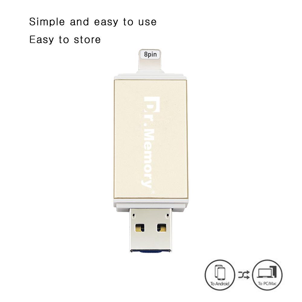 Изображение товара: Dr.Memory 3 in 1 Multi - Function Card Reader For Iphone\pc\Android 128GB Otg Usb TF Card Readermicro Usb Sd Card Card Reader