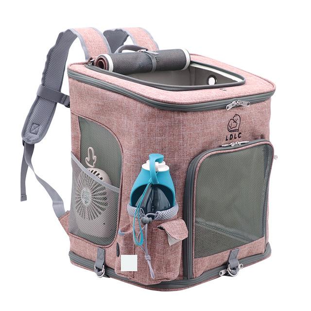 Изображение товара: Дорожная сумка, спортивный рюкзак, портативный складной дышащий рюкзак для домашних питомцев, сумка из сумки для кошек и собак среднего размера