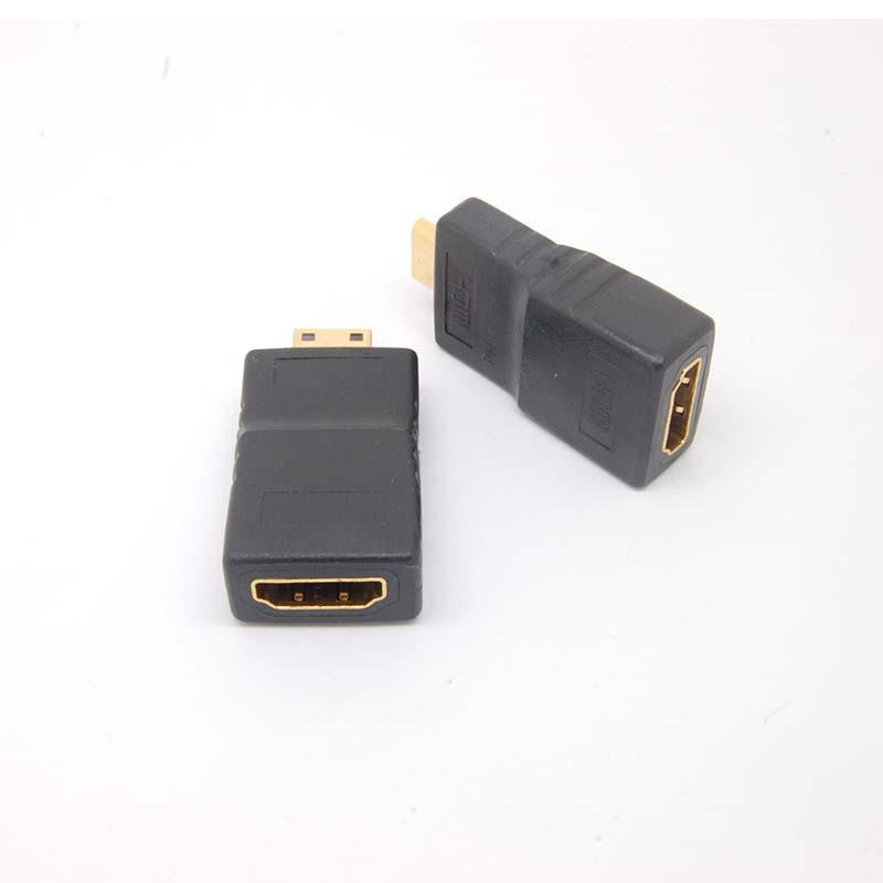 Изображение товара: Переходник Mini HDMI (Type C) штекер-гнездо HDMI (Type A) разъем V1.4 HD TV для ТВ-камеры 1080p