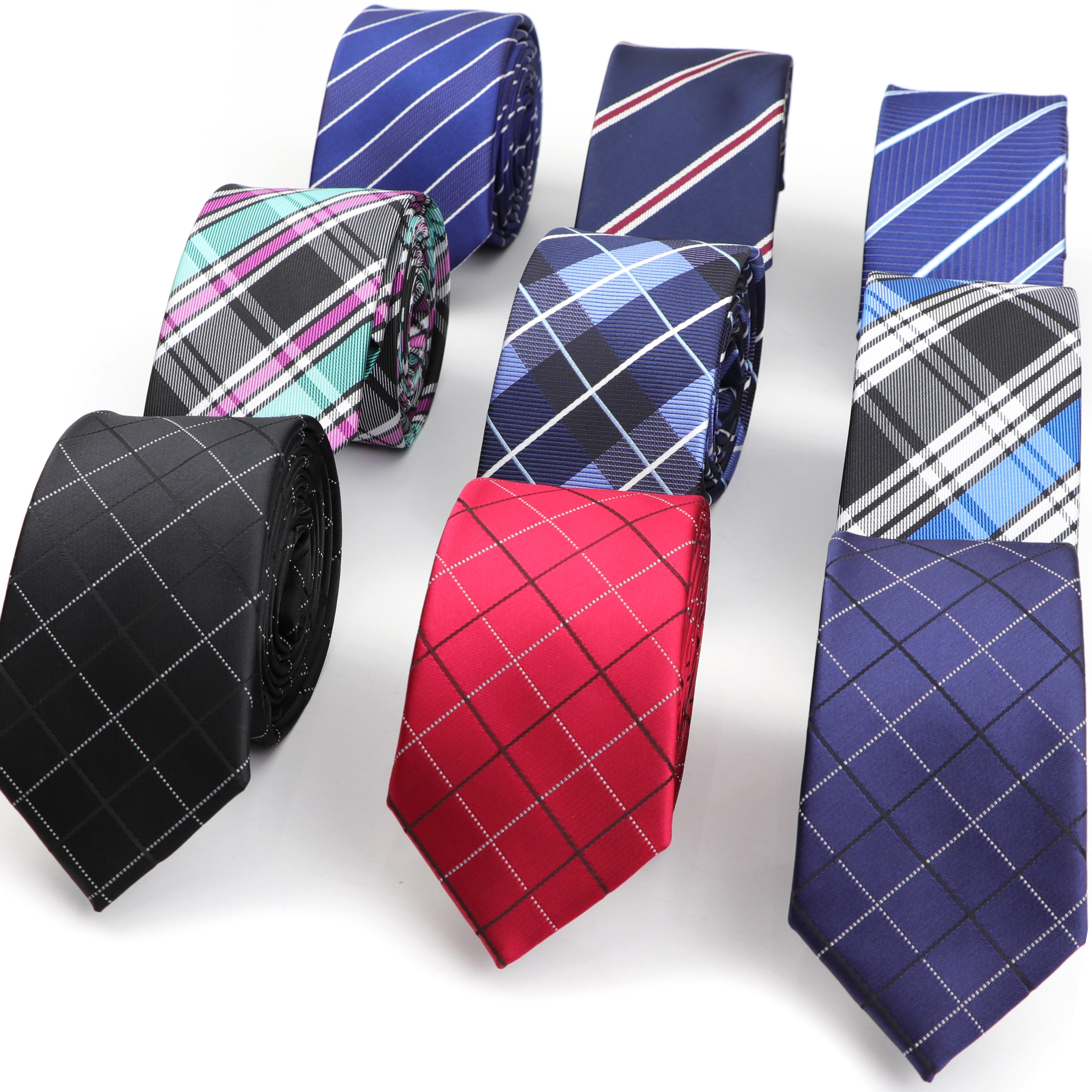 Изображение товара: Мужской классический галстук в клетку и полоску, 6 см