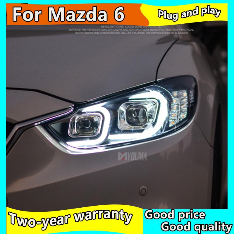 Изображение товара: Автомобильный Стайлинг для Mazda ATENZA комплект фар C глаза ангела 2014-2016 для ATENZA Биксеноновые линзы h7 Ксенон