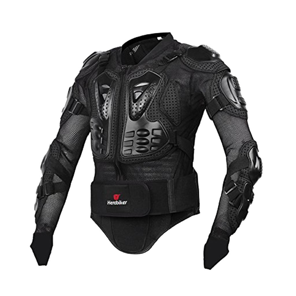 Изображение товара: Мотоциклетные Куртки мотоциклетная Броня гоночная куртка для защиты тела Мотокросс Мотоцикл эластичная Защитная Экипировка S - 3XL черный