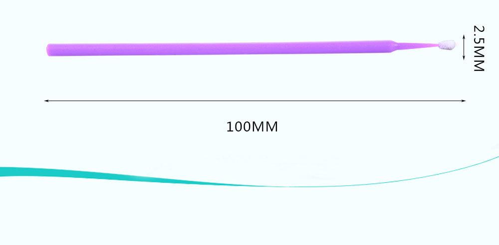 Изображение товара: Палочки-аппликаторы для ресниц одноразовые, 100 шт., зубная микро-щетка