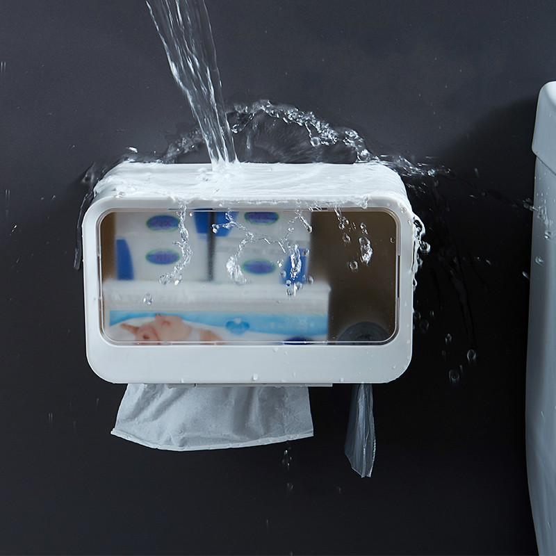 Изображение товара: Поднос для туалетной бумаги ZP7161411, водонепроницаемый футляр для полотенец, без перфорации, в ванную комнату