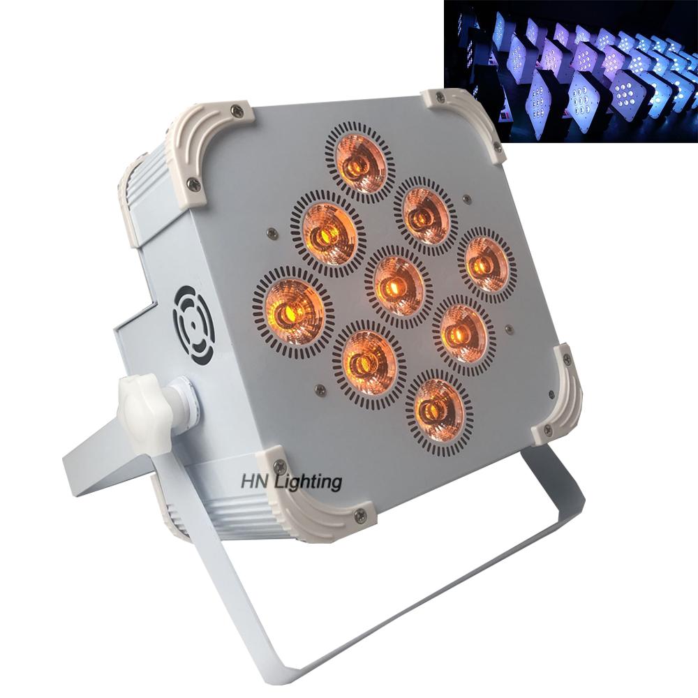 Изображение товара: Беспроводной светодиодный светильник dmx512 на батарейках, 6 шт., 9x18 Вт, RGBAW + UV DMX, светодиодный светильник для диджея, par/Свадебный светодиодный аккумулятор