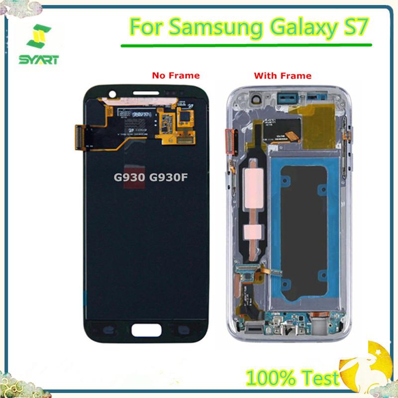 Изображение товара: ЖК-экран для Samsung S7 Amoled LCD DisplayDigitizer сборка для Samsung Galaxy S7 G930 G930F G930A G930V G930P сенсорный экран