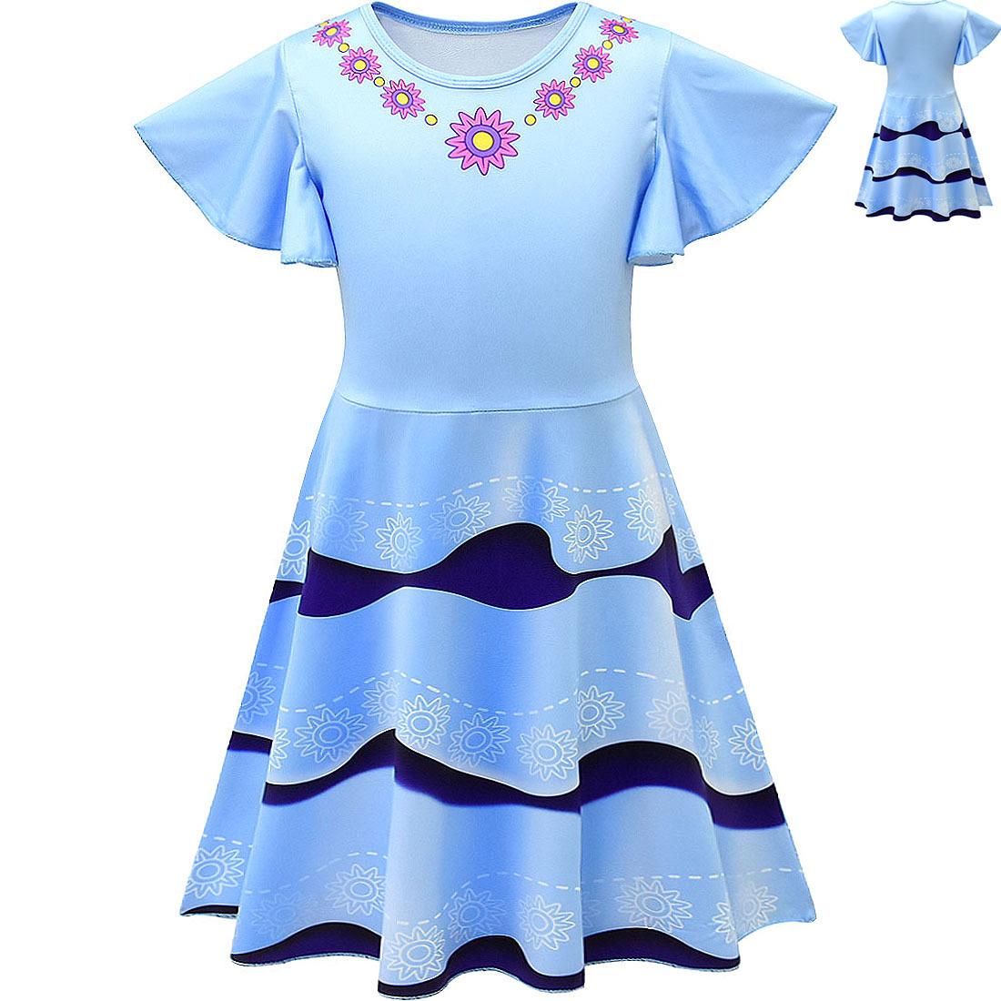 Изображение товара: Новинка 2020, летнее платье принцессы для девочек, детское платье с ангелом, платье феи для девушки на день рождения, Модное пышное платье для косплея для маленькой девочки