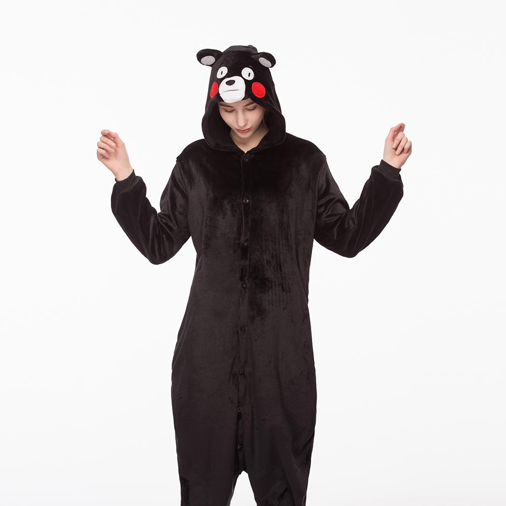 Изображение товара: Зимняя одежда для сна, женская пижама, пижама с животными для взрослых, пижама-медведь, комплект ночного костюма, цельная Ночная одежда