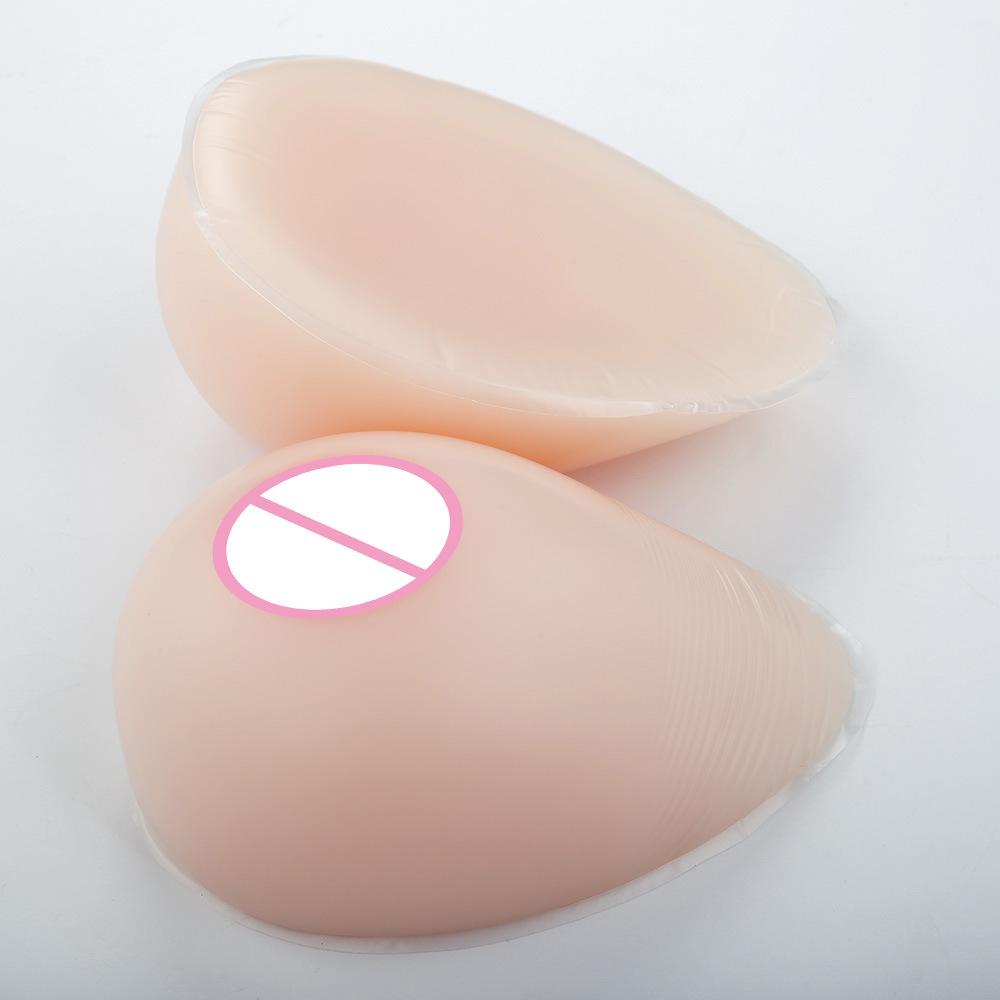 Изображение товара: A-C чашка, белая искусственная грудь, твердые формы груди, капли воды, Реалистичная силиконовая грудь, транссексуал, увеличение на увеличитель бюста