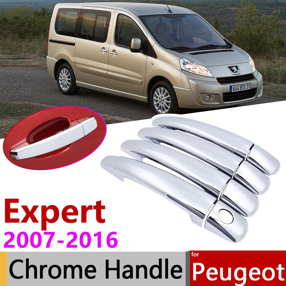 Изображение товара: Накладка на дверную ручку, хромированная, для Peugeot Expert Tepee 2007 ~ 2016, 2009, 2010, 2011, 2012, 2013, 2015