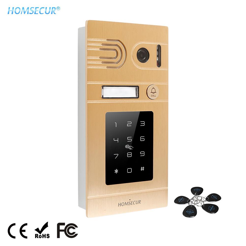 Изображение товара: HOMSECUR МП стандартная Внешняя камера с парольной клавиатурой + 5 шт. IC-брелоков для дверной системы HDK