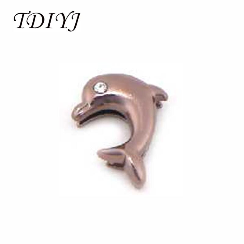 Изображение товара: TDIYJ новые модные подвески в виде дельфина 10 мм браслеты из нержавеющей стали браслет для женщин ювелирные изделия 6 шт./лот