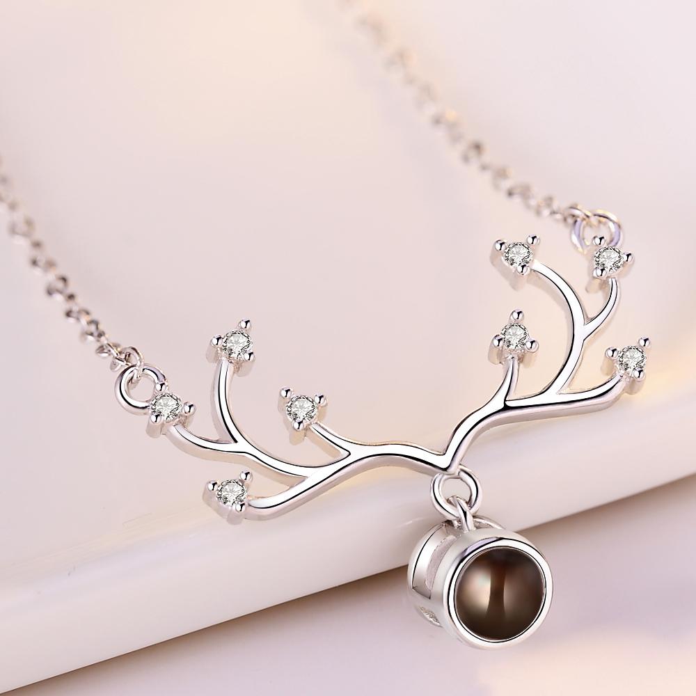 Изображение товара: Модное Элегантное женское ожерелье M925 полый квадратный кулон длинное ожерелье многоцепочка серебряного цвета ювелирные изделия подарок на любовь