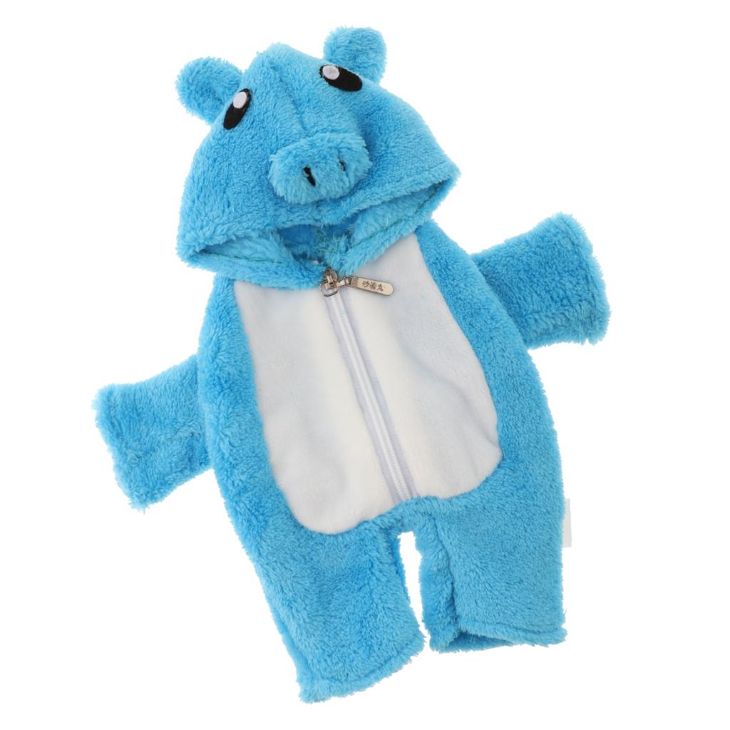 Изображение товара: Модная Кукла 25 см, милый комбинезон с капюшоном, милая синяя свинка, наряды для кукол меллчан, одежда, аксессуары
