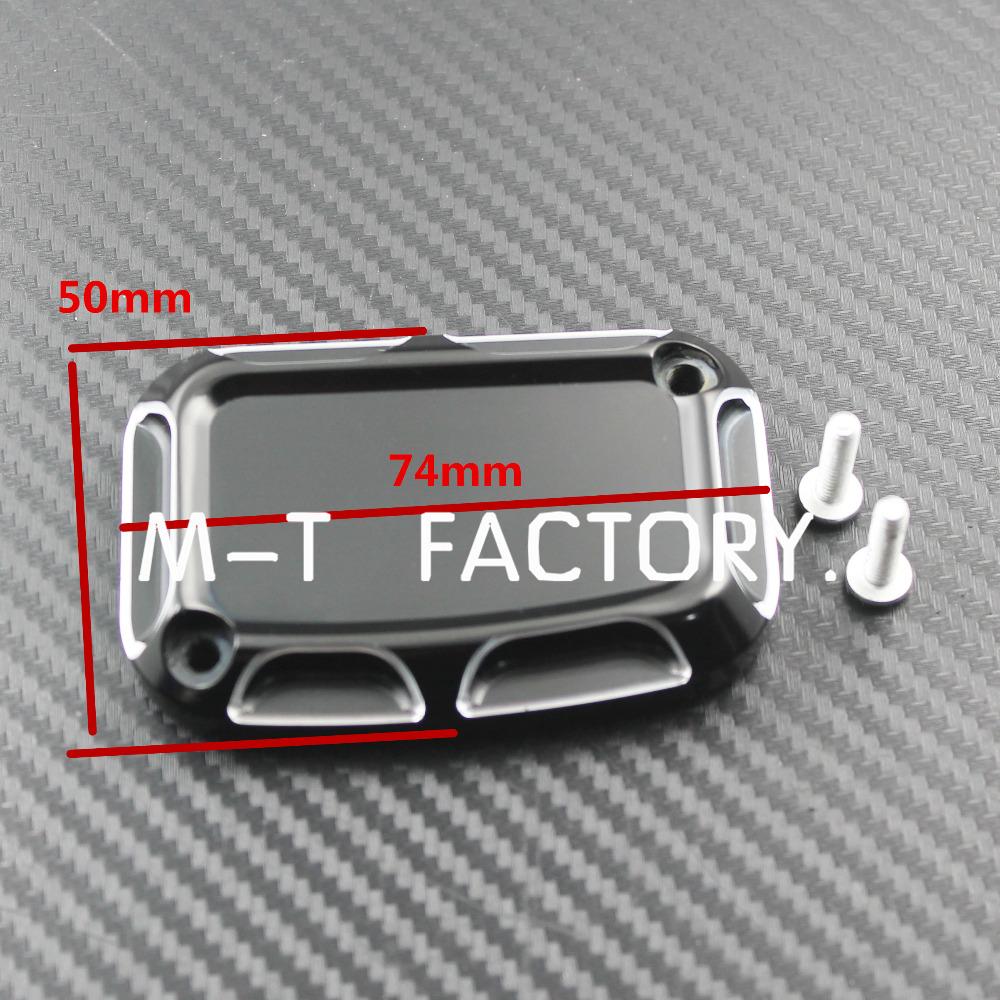 Изображение товара: 2xмотоцикл CNC тормозной резервуар главный цилиндр Крышка алюминиевый черный для Harley Road King Touring Electra Glide VRSCA V-Rod