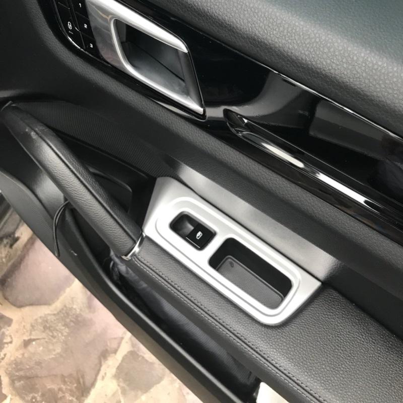 Изображение товара: 4 шт. чехол для пульта стеклоподъемника автомобиля литье отделка для Porsche Cayenne 2018 аксессуары для интерьера