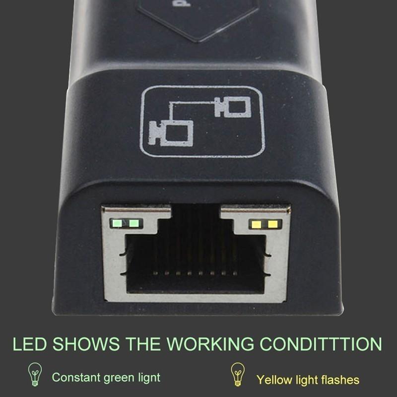 Изображение товара: USB Ethernet адаптер USB 2,0 к RJ45 10/100 Мбит/с сетевая карта LAN USB сетевой адаптер Lan RJ45 карта для ПК ноутбука Win7 Andriod