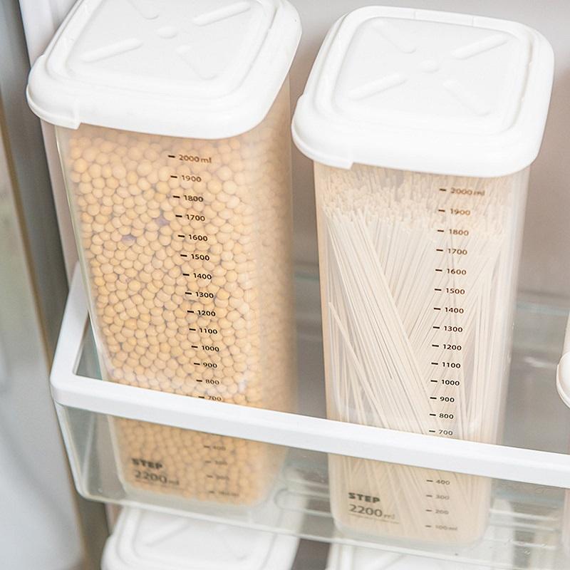 Изображение товара: WBBOOMING пластиковые герметичные банки, кухонный ящик для хранения, прозрачная пищевая канистра, сохраняющая свежесть, новый прозрачный контейнер различной емкости