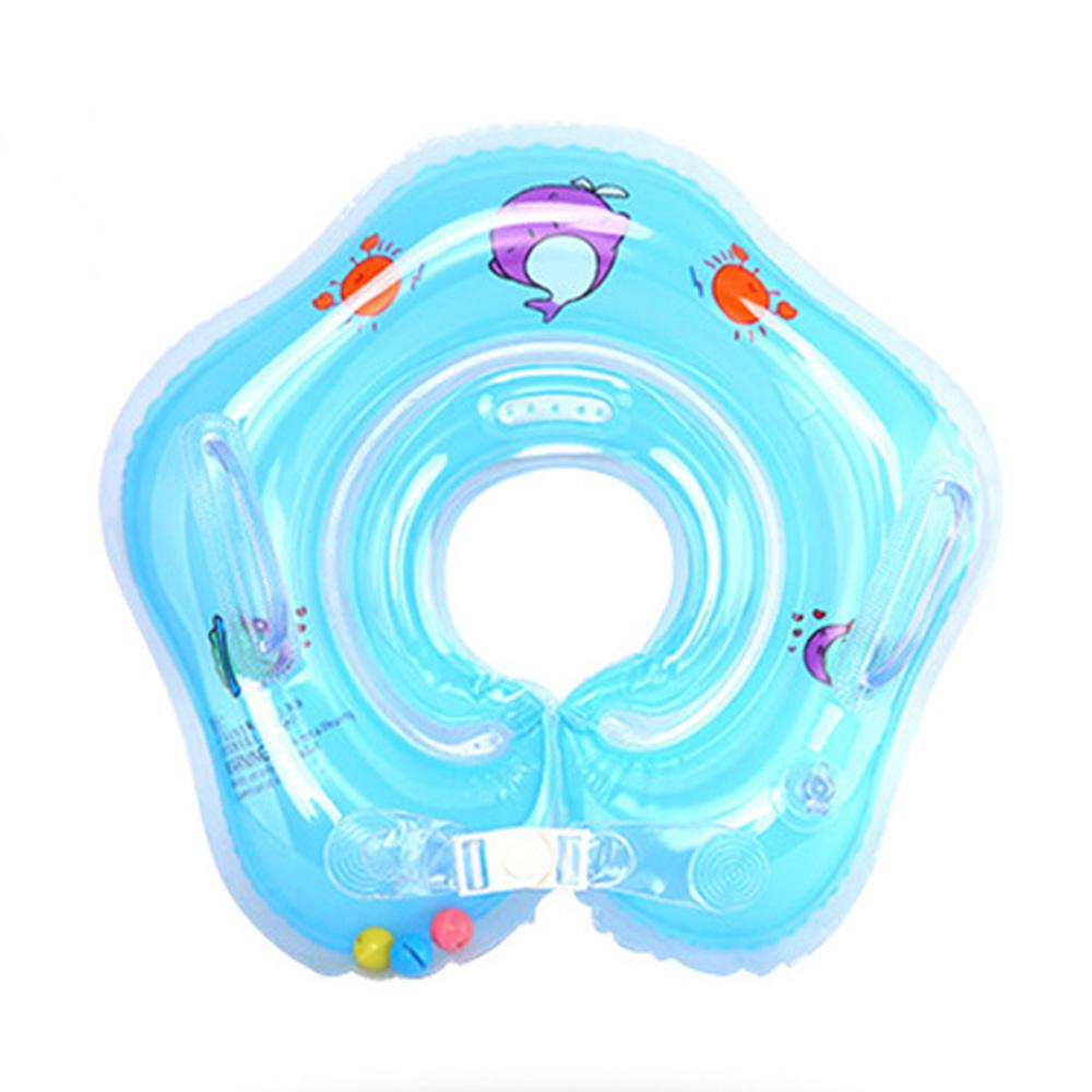 Изображение товара: Аксессуары для бассейнов для детей, надувное кольцо для купания, пляжные аксессуары для детей, безопасность шеи, поплавок для купания новорожденных