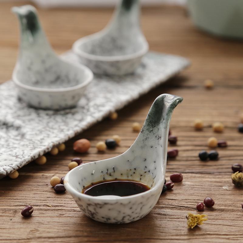 Изображение товара: Япония Стиль Керамика тарелки для закусок Творческий 3 шт. тарелки с палочки для еды одноразовые суши тарелки для соусов гайки/десертов тарелка посуда