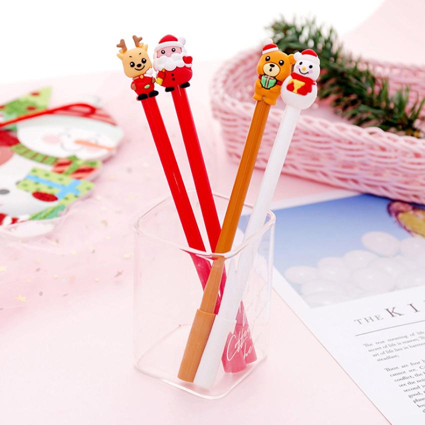 Изображение товара: 40 шт./лот креативная мультяшная гелевая ручка серии Санта-Клаус, четыре выбора, высокое качество и красота