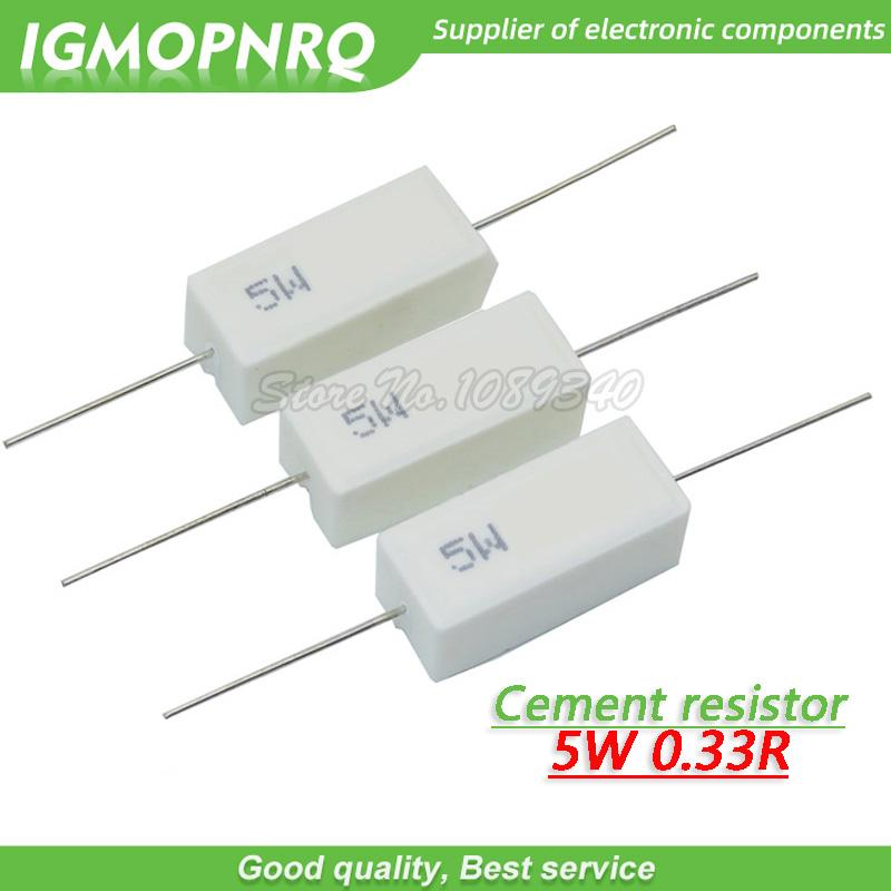 Изображение товара: 10 шт. 5 Вт 0,33 Ом резистор сопротивления цемента 0.33R 0.33ohm GMOPNRQ