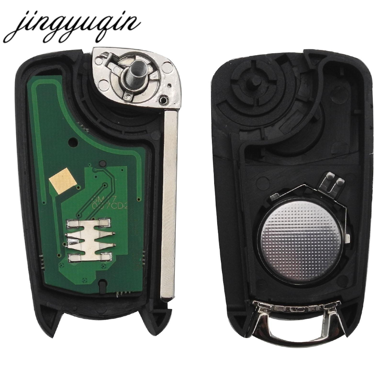 Изображение товара: Jingyuqin дистанционный Раскладной Автомобильный ключ 434 МГц чехол для Fob чехол для стайлинга чехол 3 кнопки для Vauxhall Opel Corsa Astra Vectra Signum