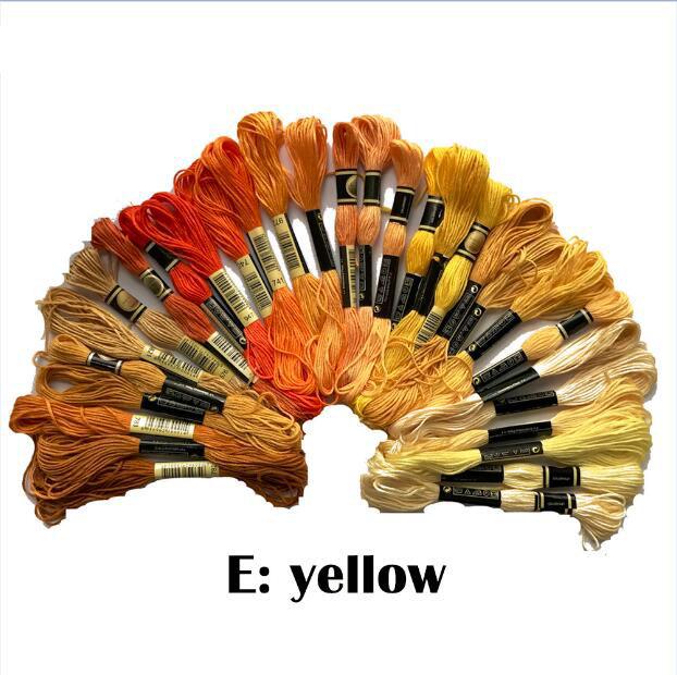 Изображение товара: Нитки смешанные 30 цветов, линия из полиэстера, вышивка крестиком, хлопковая нить для вышивки, шитье, моток пряжи, ремесло, вязание спирей