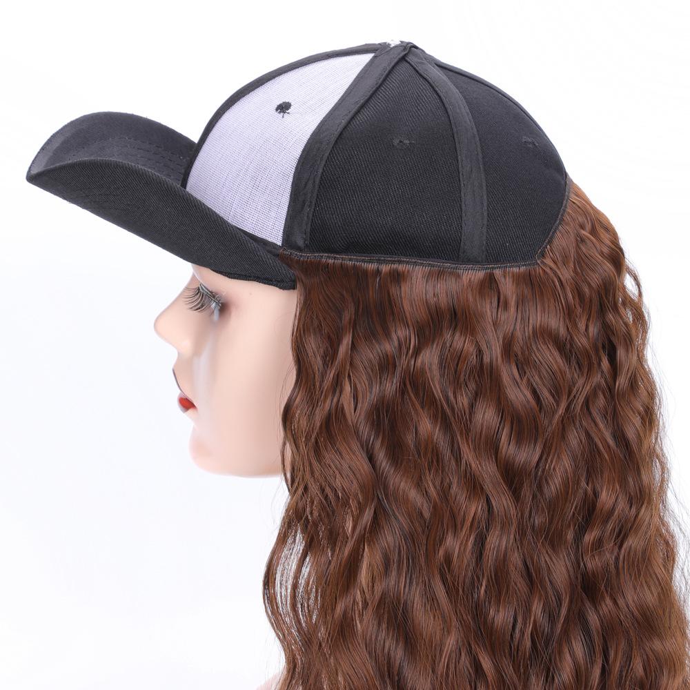 Изображение товара: Парик jeedou из синтетических волос с бейсбольной кепкой, натуральные волнистые черные и коричневые женские парики разных цветов для девушек