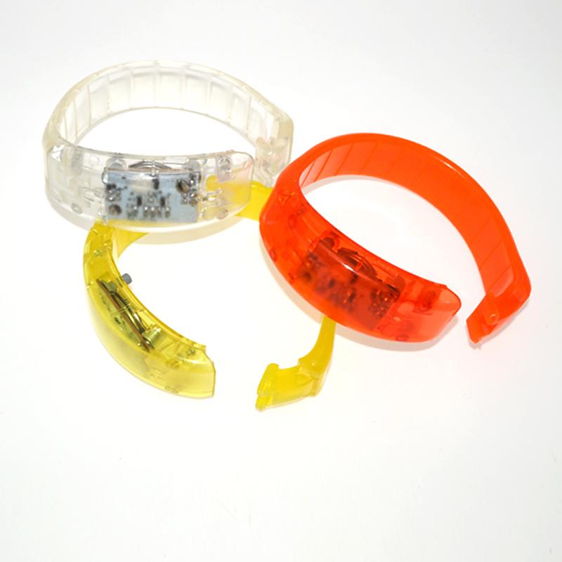 Изображение товара: Светящийся браслет, активированный голосом, светящийся браслет, вибрация, индукция, силиконовый браслет, бустер, бар, праздничные принадлежности