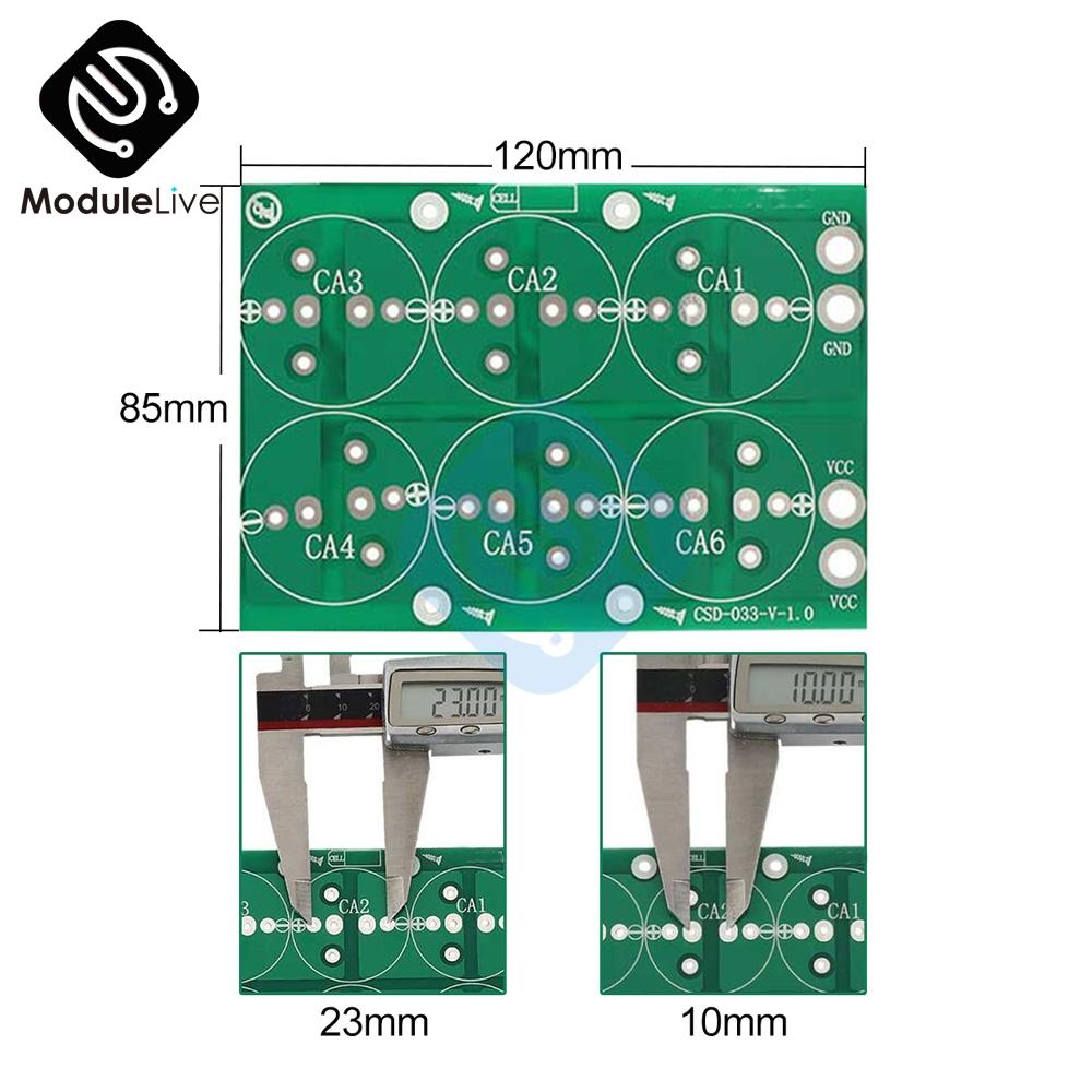 Изображение товара: 50F 100F 220F 360F 400F 500F 2,3 V 2,5 V 2,7 V 2,85 V 3V для супер конденсатора Farad баланс защитная пластина Корпус Корпуса Diy наборы
