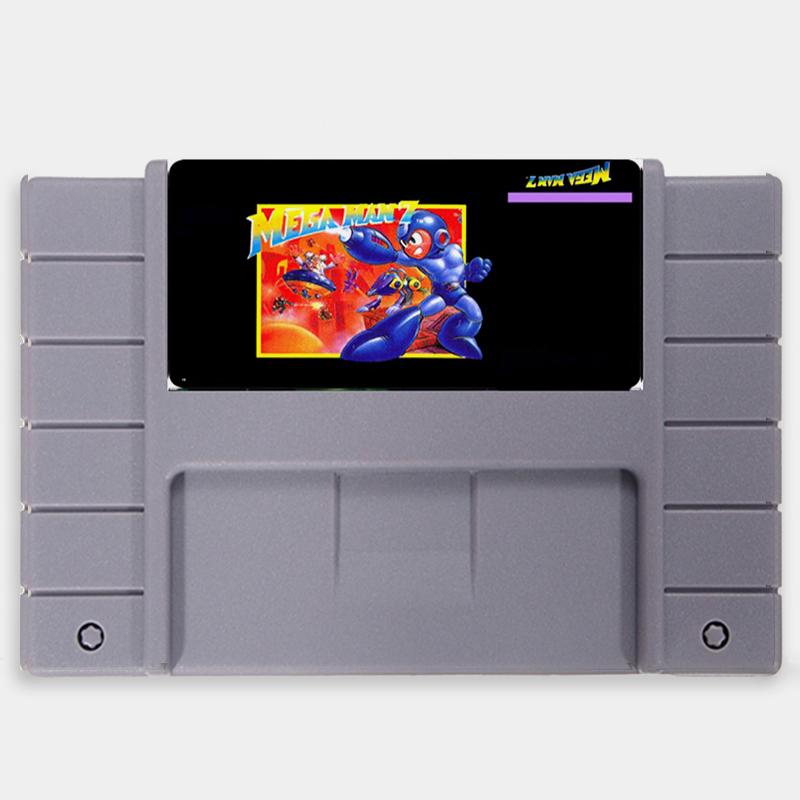 Изображение товара: Megaman 7, США, версия, 16 бит, большой, 46 контактов, серая игровая карта для игрока NTSC