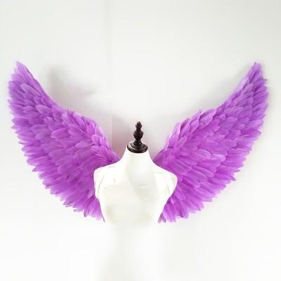 Изображение товара: Крылья белого пера, костюм, Детские крылья ангела, черные крылья для взрослых, реквизит для сценического выступления