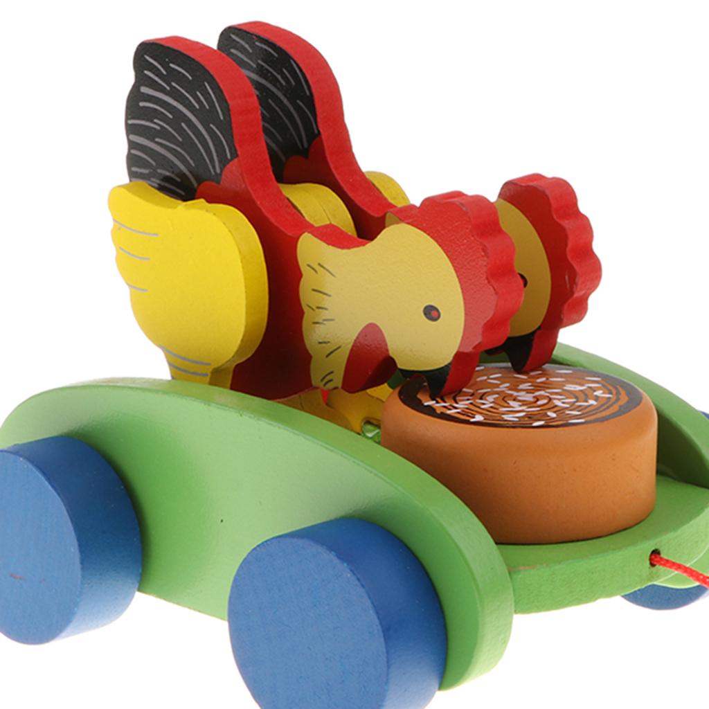 Изображение товара: Детский деревянный гаджет петух для ходьбы, гаджет для Пекка и риса, игрушка для раннего развития мелкой моторики