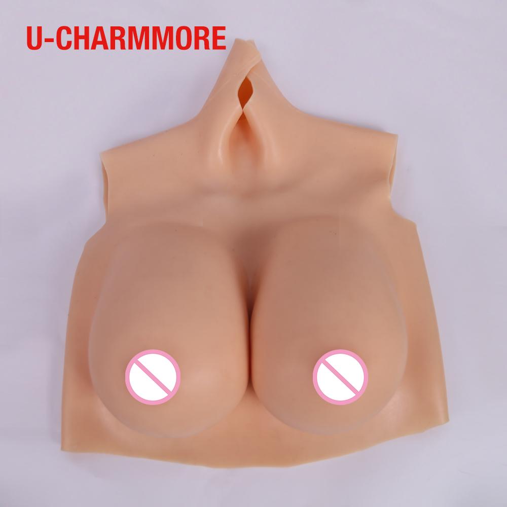 Изображение товара: U-CHARMMORE силиконовая грудь B C D E G чашка поддельные грудь для транссексуалов Ложные Грудь Трансвестит формы трансвеститов Драг королева