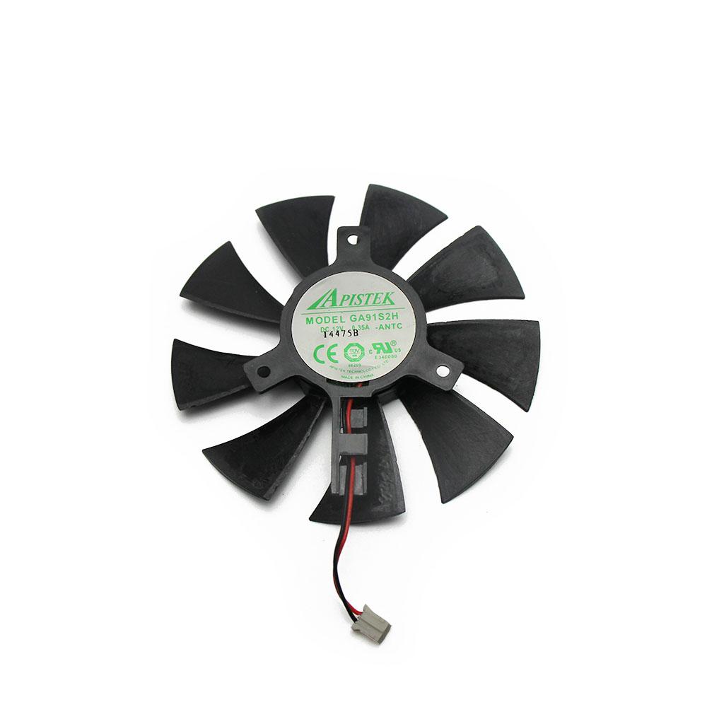 Изображение товара: Охлаждающий вентилятор GA91S2H для видеокарты, 12 В, 0,35 А, 2 провода, 2 контакта