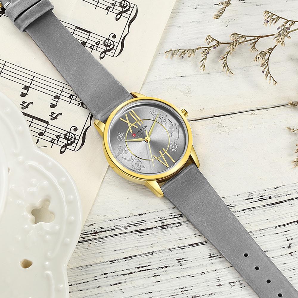 Изображение товара: CURREN Брендовые женские часы, модные роскошные дизайнерские женские простые наручные часы для девочек, кварцевые часы, женские нарядные часы, часы-браслет, подарок