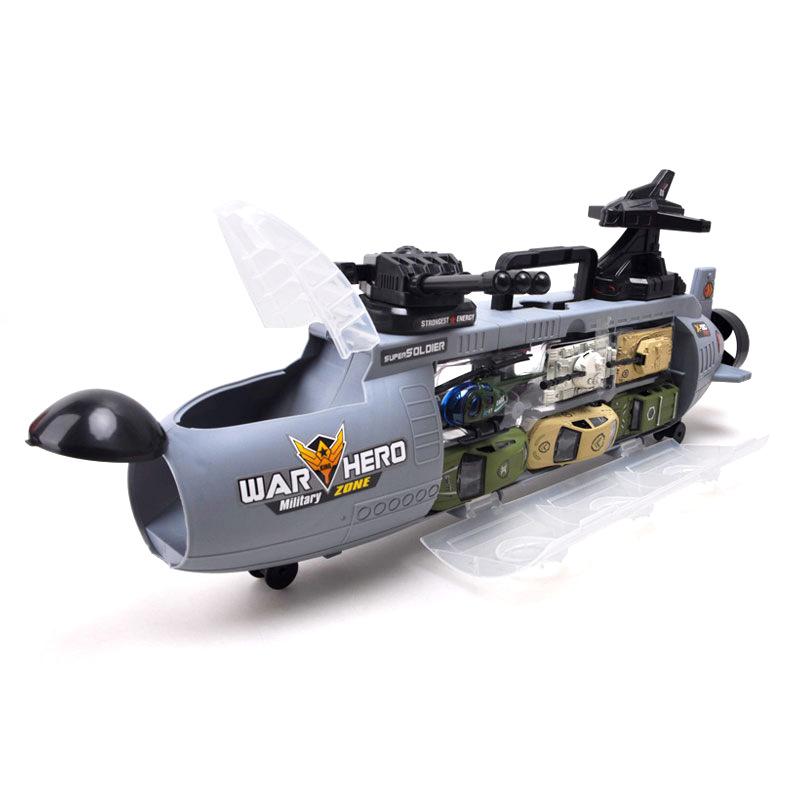 Изображение товара: Портативный игрушечный автомобиль из металлического сплава, пушка, подводная лодка, 2 вида стилей, армейский грузовик, игрушечный автомобиль для детей, игрушечный мини-автомобиль
