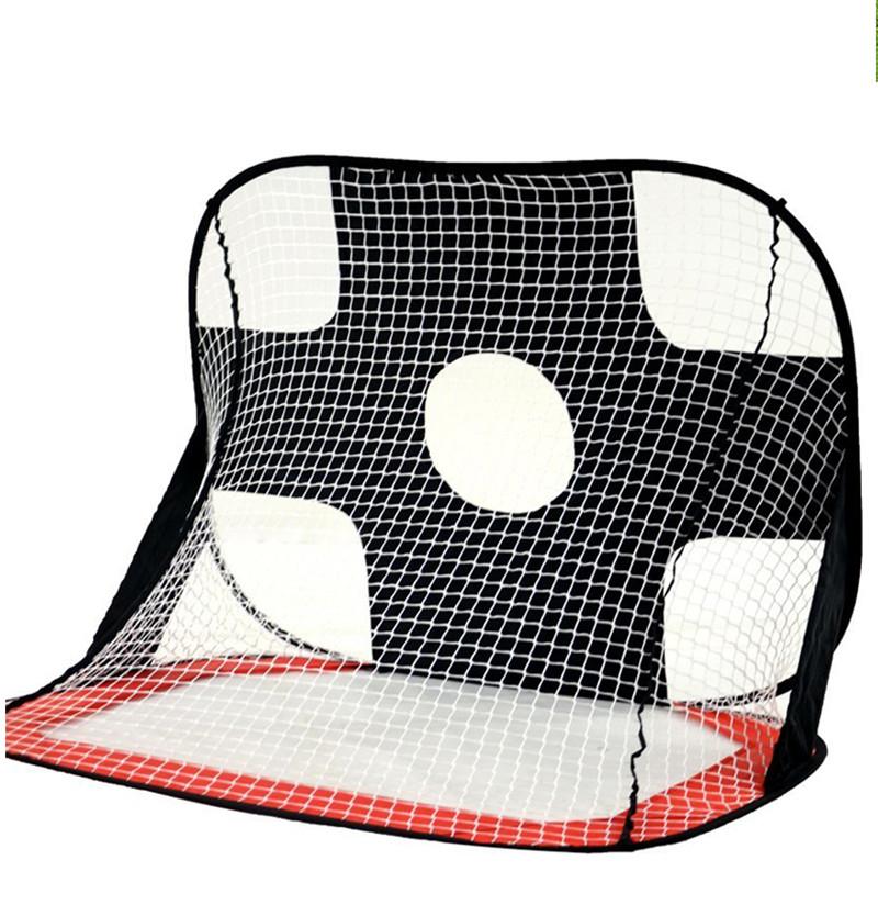 Изображение товара: Сетка для футбольных ворот, сетка для хоккея с дорожная сумка для переноски, всплывающая футбольная сетка для пляжной площадки, детские спортивные тренировочные сетки для футбола