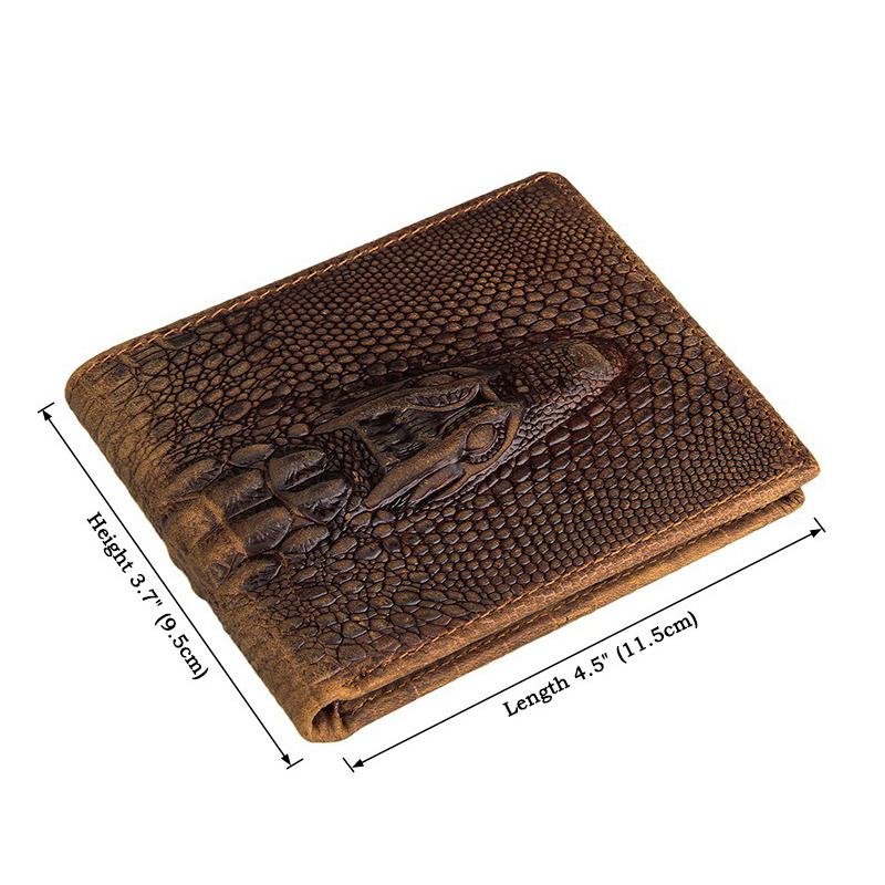 Изображение товара: Короткий Мужской кошелек бумажник из натуральной кожи твердые кошельки