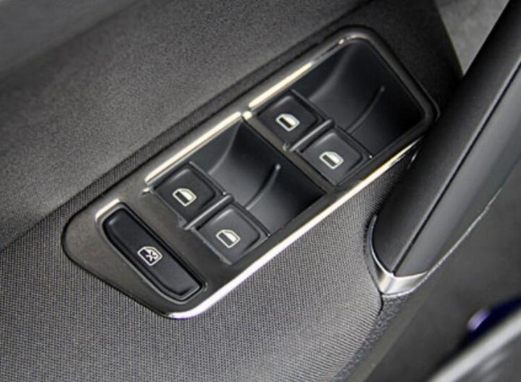 Изображение товара: Для VW Golf Mk7 2014 левосторонний привод 4PcsSet автомобиль Высокое качество ABS хром межкомнатные двери переключатель Крышка отделка