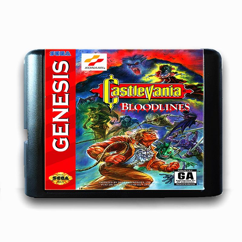 Изображение товара: Castlevania Bloody lines для 16-битной игровой карты Sega MD для Mega Drive для видеоигровой консоли Genesis PAL USA JAP