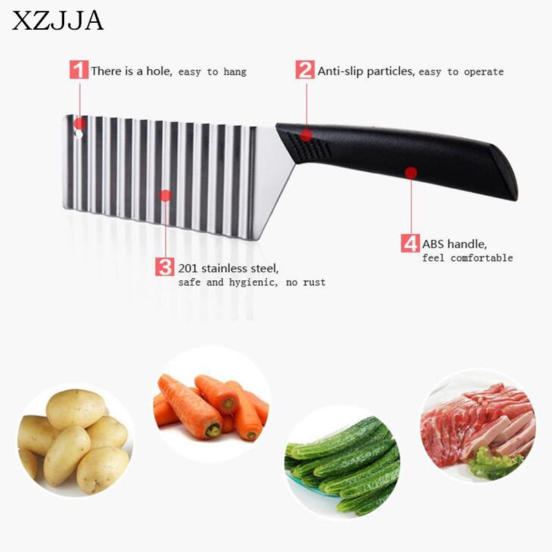 Изображение товара: XZJJA необычный инструмент из нержавеющей стали для чистки овощей фруктов картофеля инструменты для приготовления пищи Кухонные ножи аксессуары