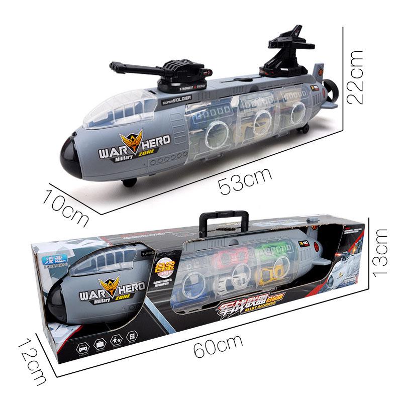 Изображение товара: Портативный игрушечный автомобиль из металлического сплава, пушка, подводная лодка, 2 вида стилей, армейский грузовик, игрушечный автомобиль для детей, игрушечный мини-автомобиль