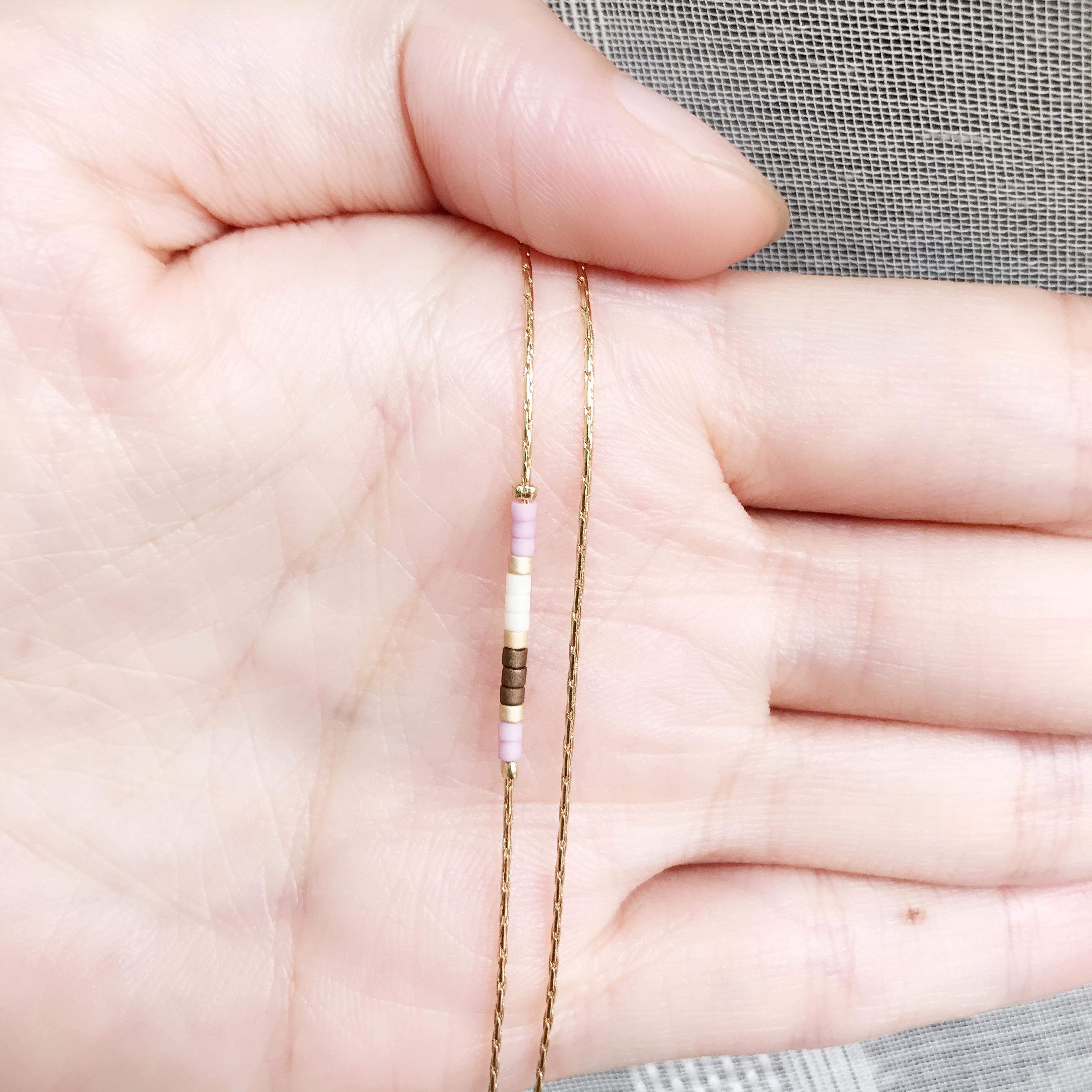 Изображение товара: Тонкие двухслойные Miyuki браслеты для женщин Delica цвет бисер кристаллы браслет регулируемое золото, змея кости звено цепи ювелирные изделия