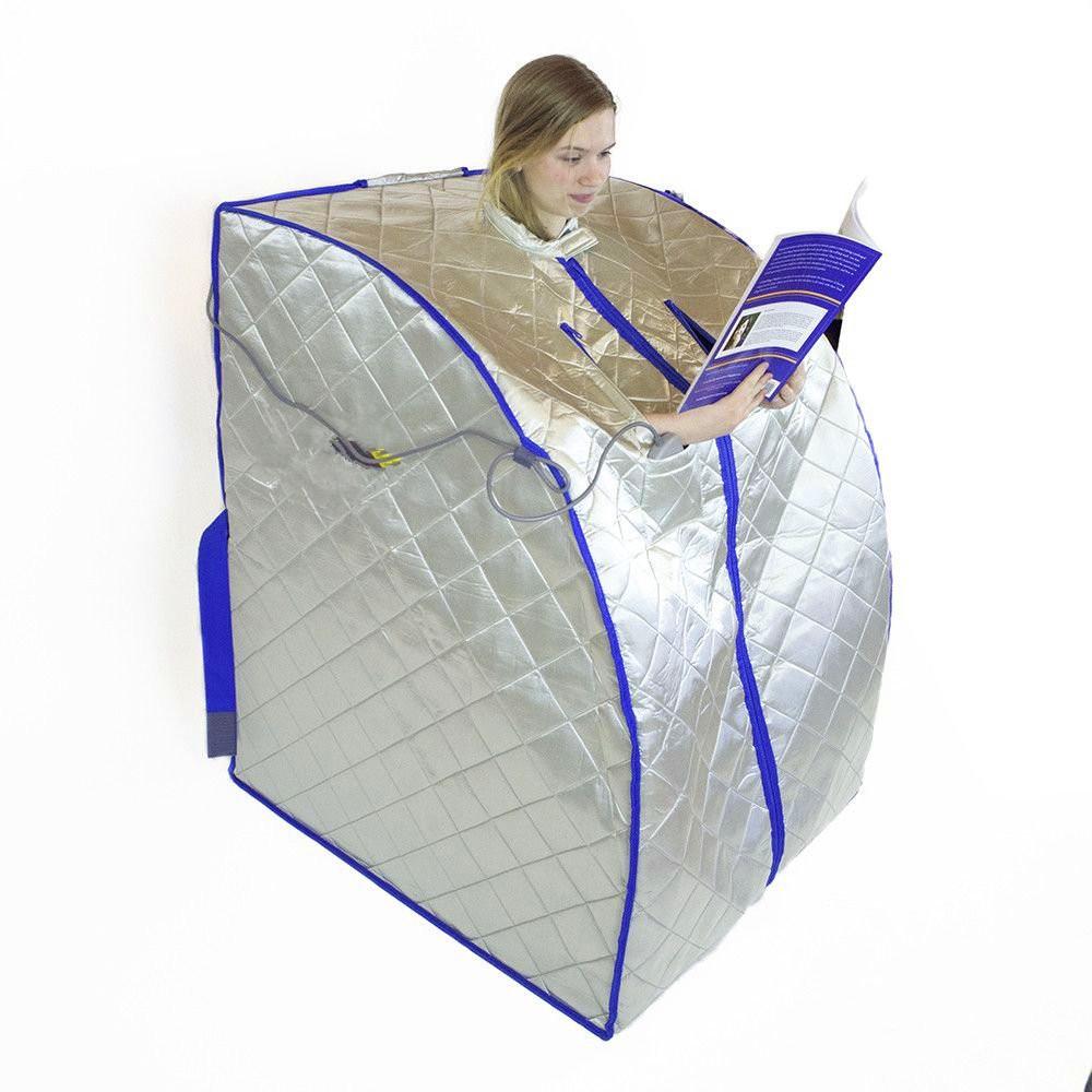 Изображение товара: Инфракрасная сауна спа для похудения отрицательная ионная детокс терапия персональная портативная Far Fir складной стул кабина комната нагреватель
